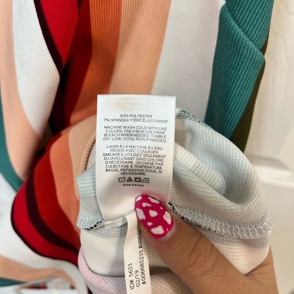 Striped Multicolor Bodysuit - Picture 6 of 8